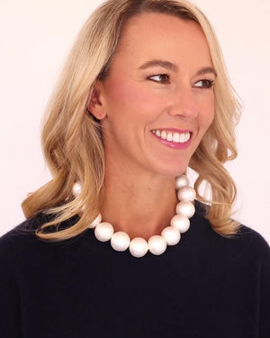 Lucille Cotton Pearl Necklace