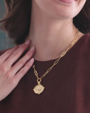 Pheasant Paperclip Necklace