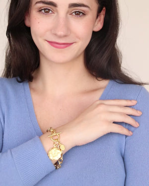 Oyster Plate Toggle Bracelet