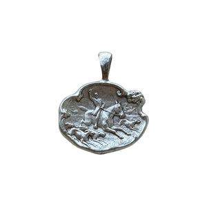 Silver Sporting Horse Pendant