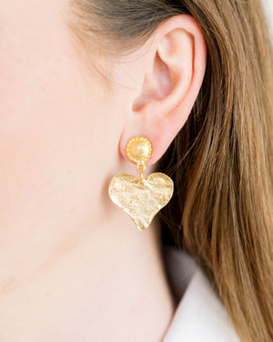 Heart Drop Earrings