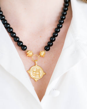 Bulldog Onyx Necklace