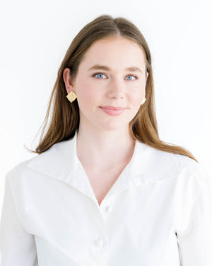 Fleur De Lis Intaglio Studs