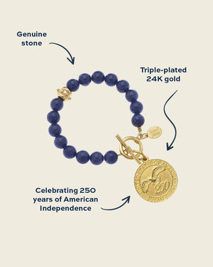 USA 250 Lapis Bracelet