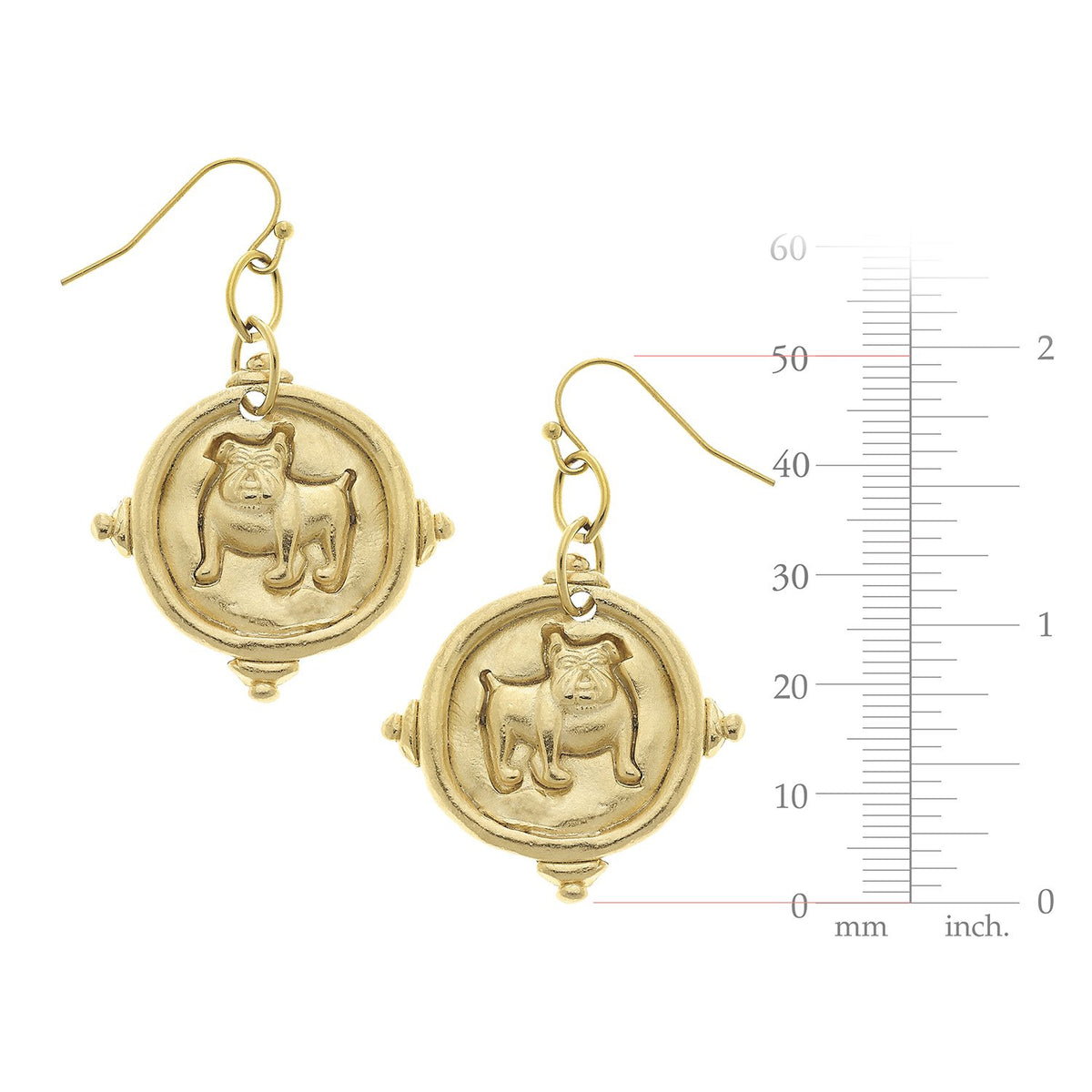 Bulldog Earrings