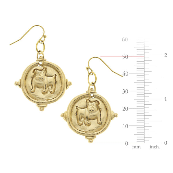 Bulldog Earrings
