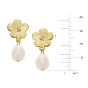 Poppy Pearl Drop Earrings