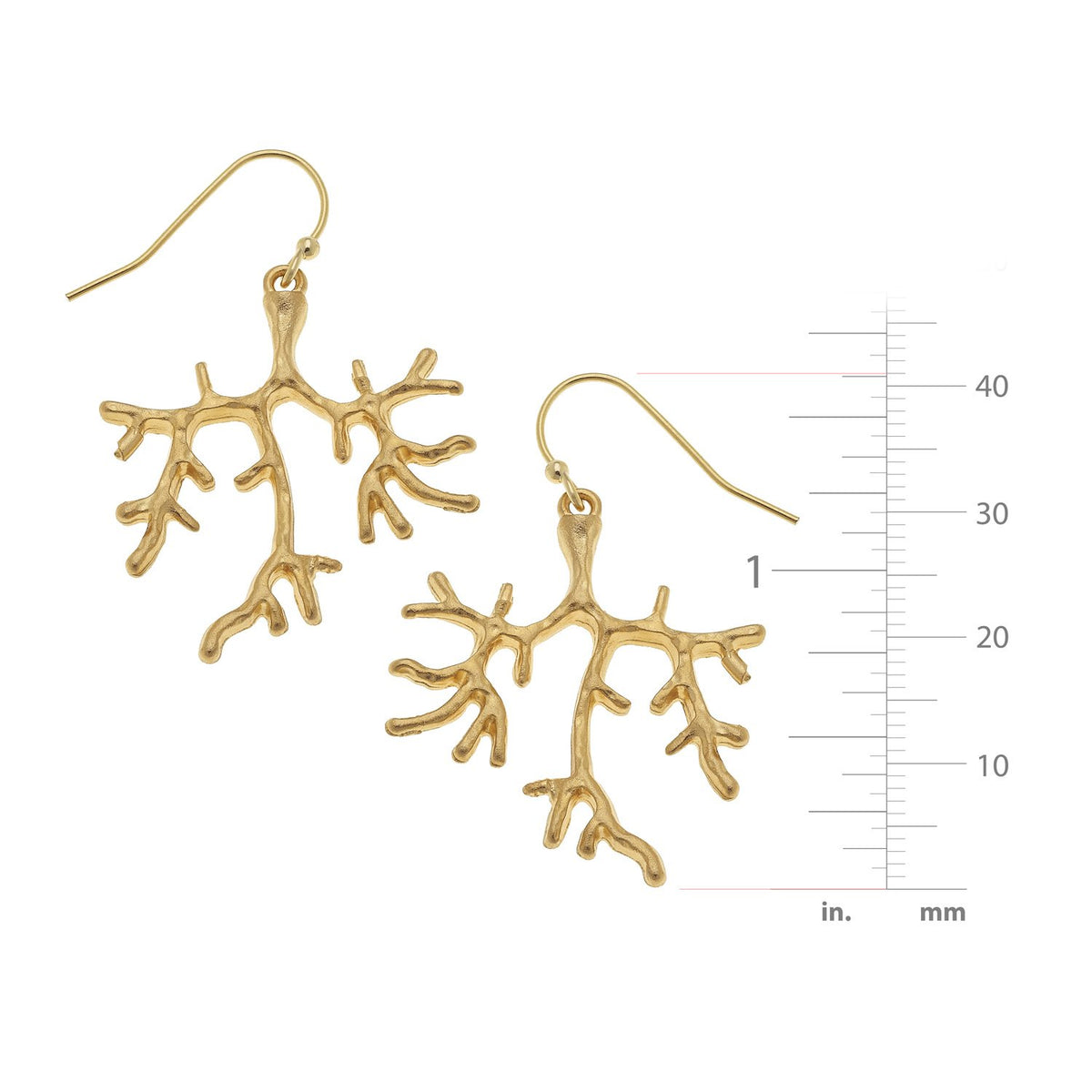 Small Coral Earrings