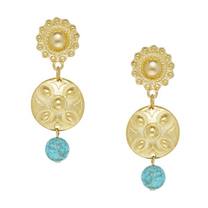 Annie Turquoise Tier Earrings