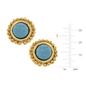 Turquoise Dotted Studs
