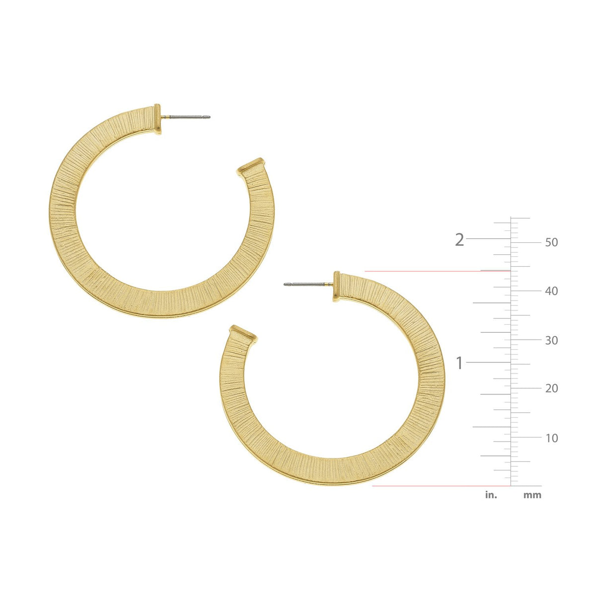 Textured Classic Hoops