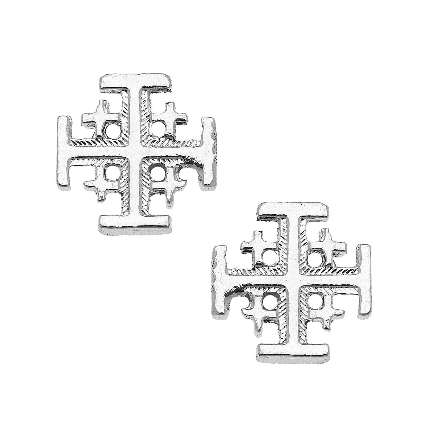 Jerusalem Cross Studs