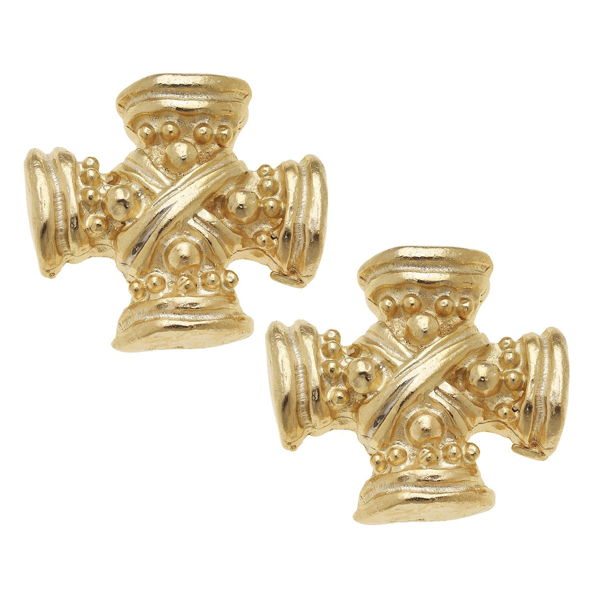 Regal Cross Studs