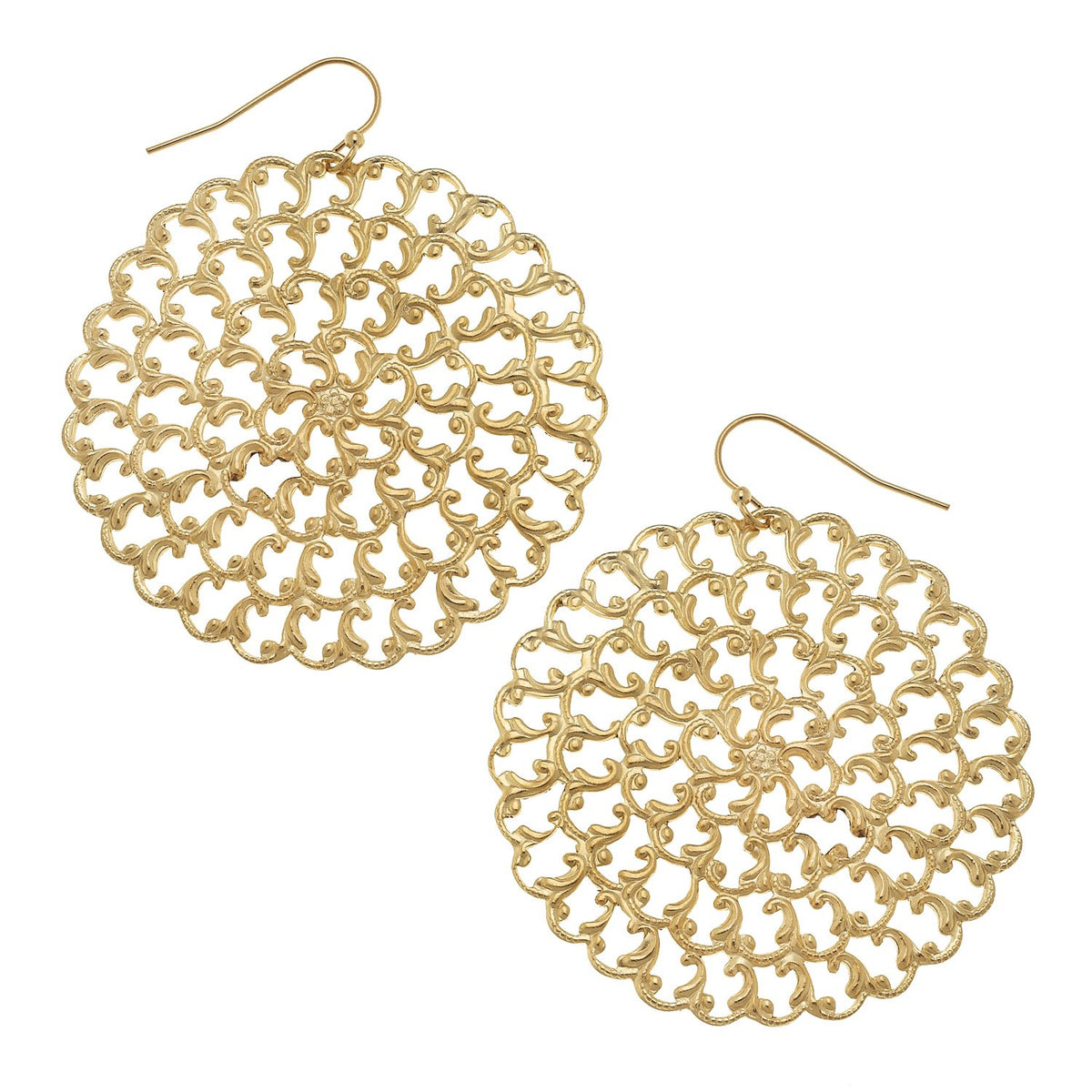 Addie Gold Drop Earrings in Gold Filigree | Kendra Scott