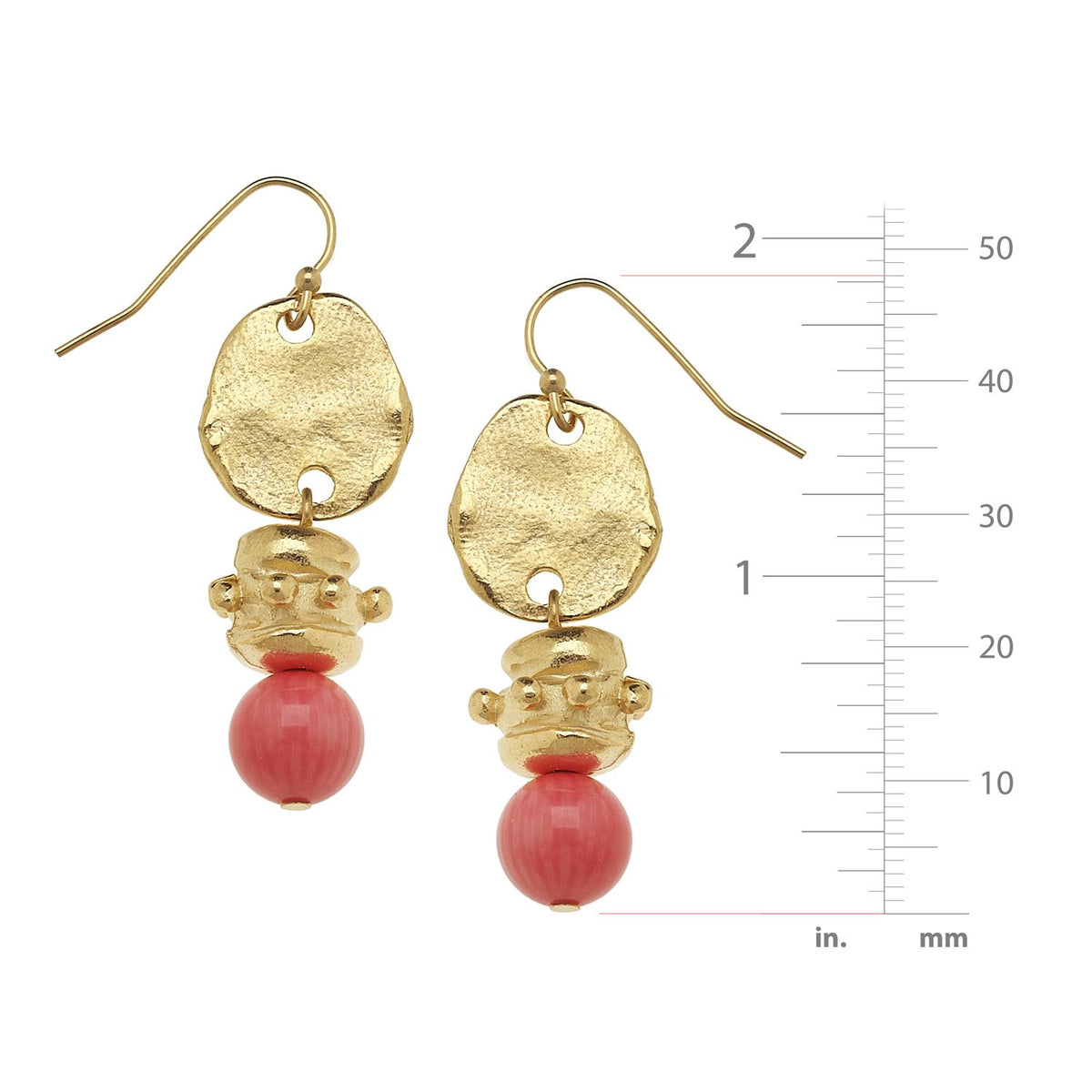 Pink Coral Bentley Earrings