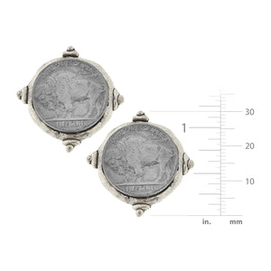 Buffalo Nickel Studs