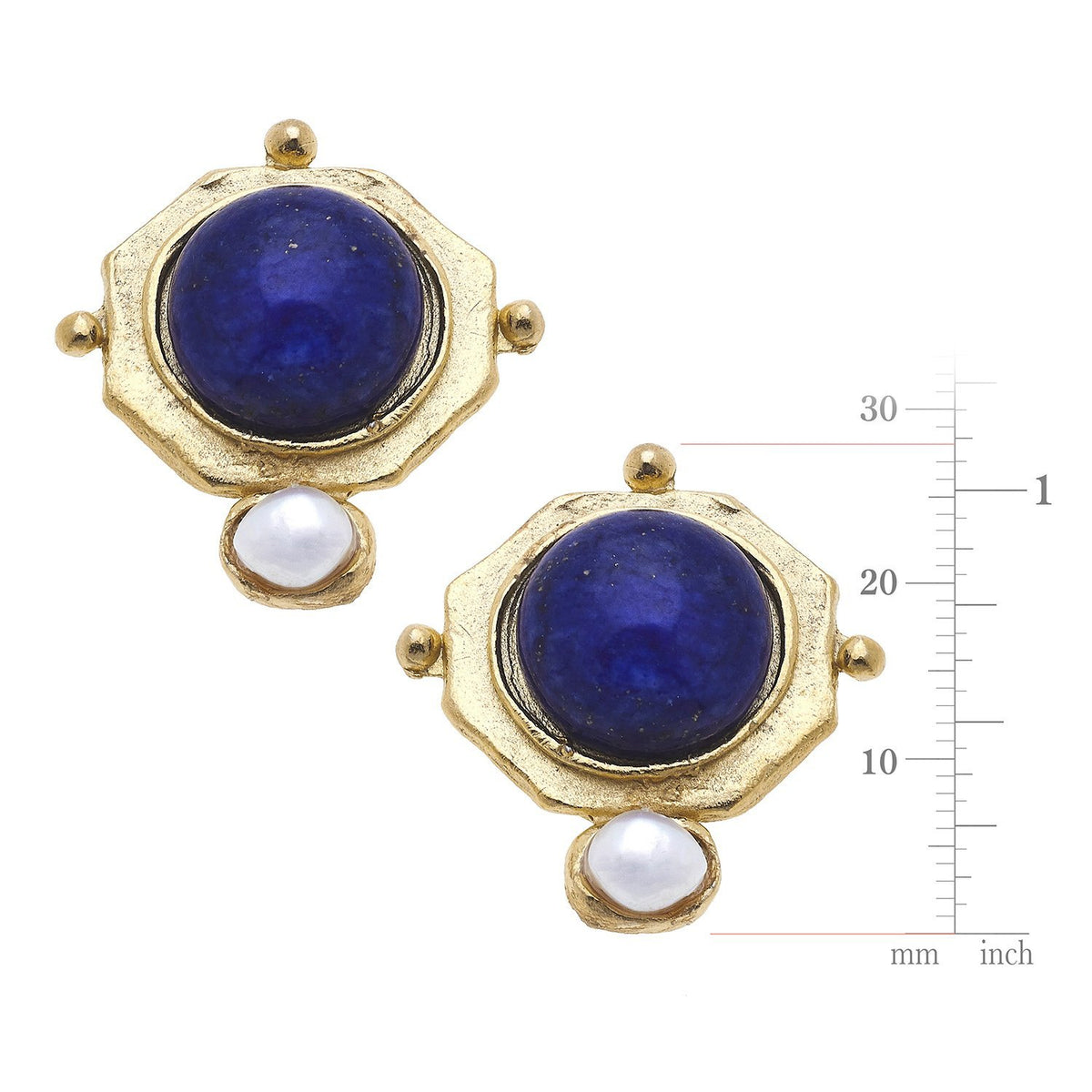 Blue Lapis + Clip Back