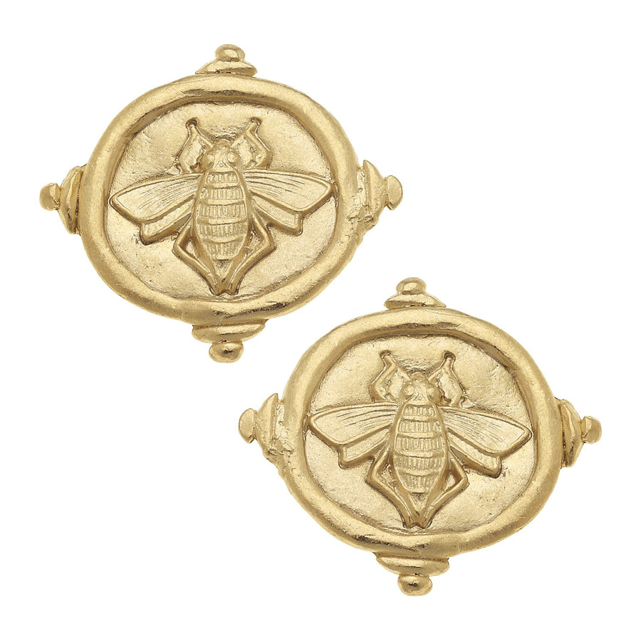 Queen Bee Intaglio Studs