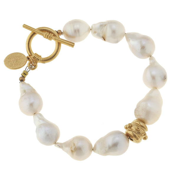 Baroque Freshwater Nugget Pearl Bracelet, Elegant and Classic Yet Quietly Unusual discount