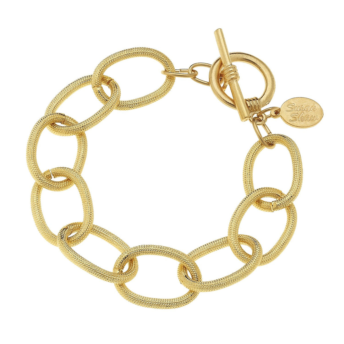 Dainty Gold or Silver Loop Chain Bracelet Gold