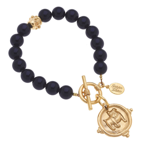 Bulldog Onyx Bracelet
