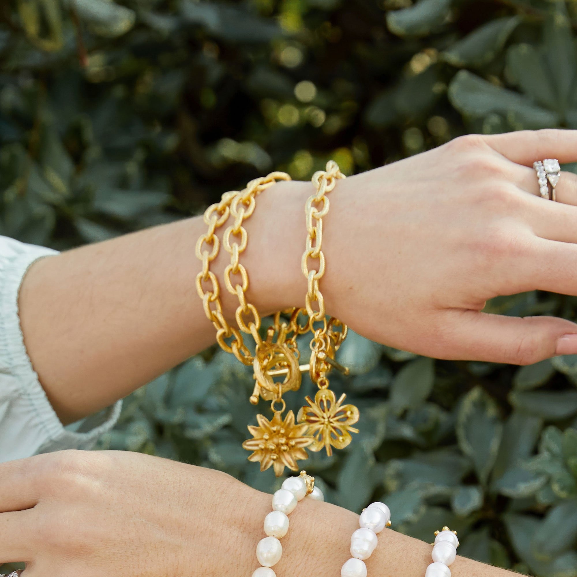 Water Lily Chain Bracelet