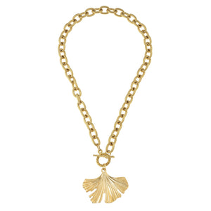 Ginkgo Toggle Necklace