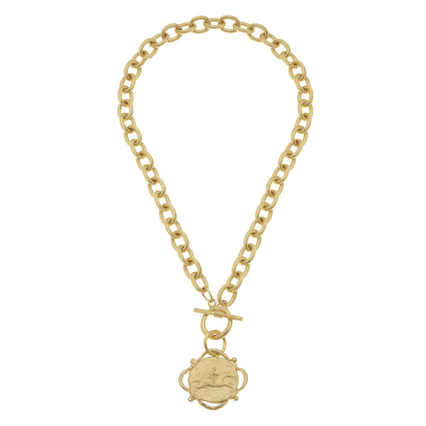 Equestrian Toggle Necklace