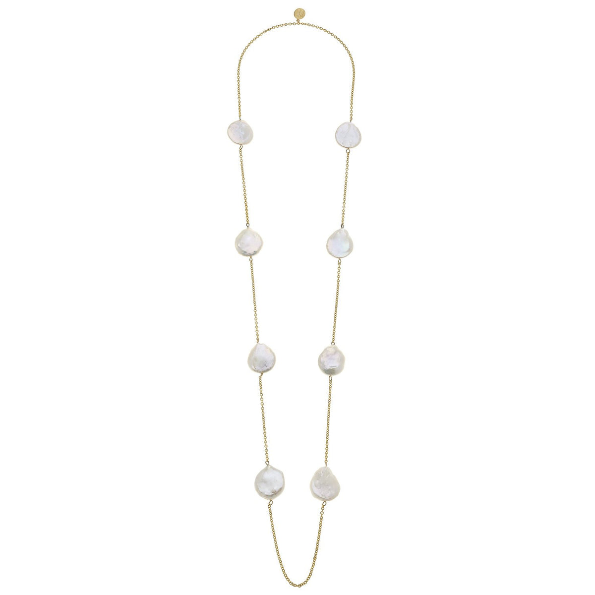 Coin Pearl Layering Necklace