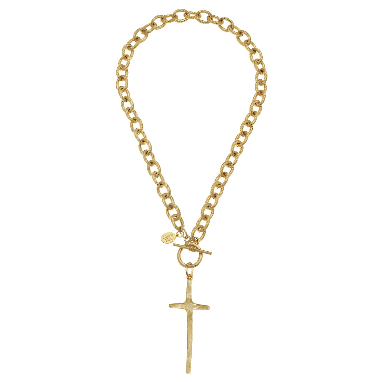 Tall Cross Toggle Necklace - Susan Shaw