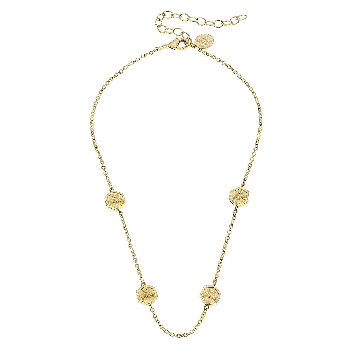 Dainty Multi Bee Necklace