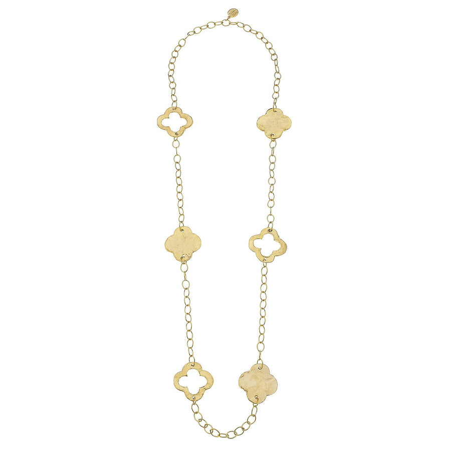 Long Clover Chain Necklace