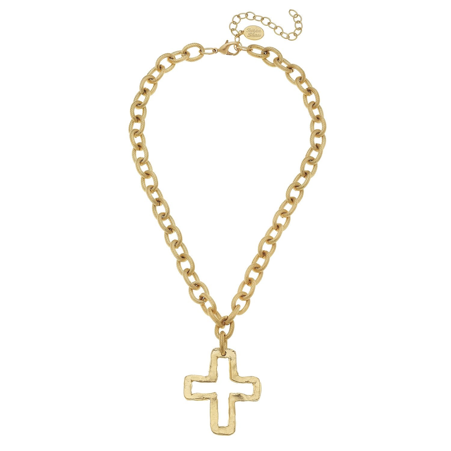 Susan Shaw Open Cross Chain Necklace