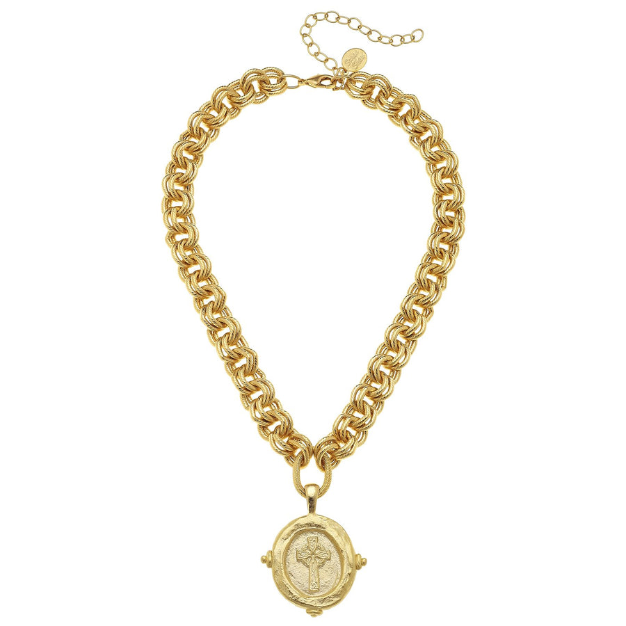 Cross Intaglio Necklace