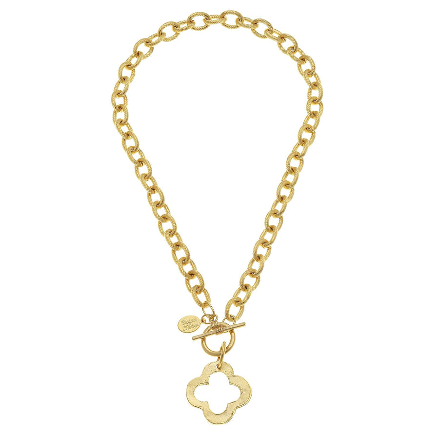 Open Clover Toggle Necklace