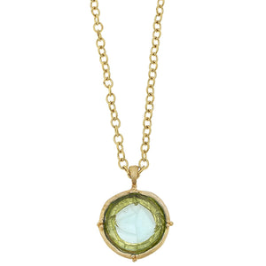 Long Venetian Glass Horse Intaglio Necklace