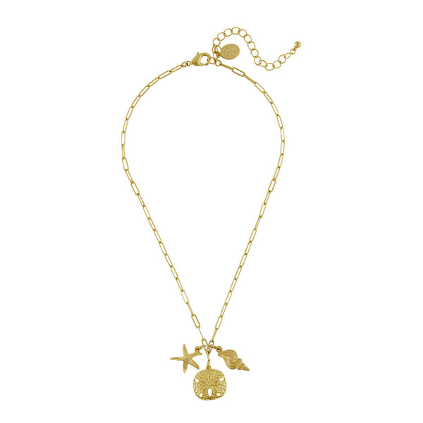 Sand & Sea Paperclip Necklace