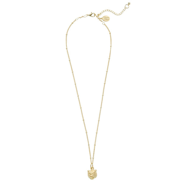 Dainty Tiger Head Necklace