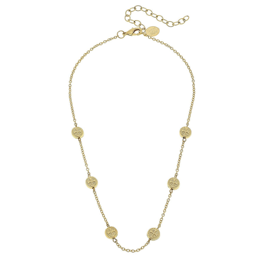 Dainty St. Benedict’s Coin Necklace