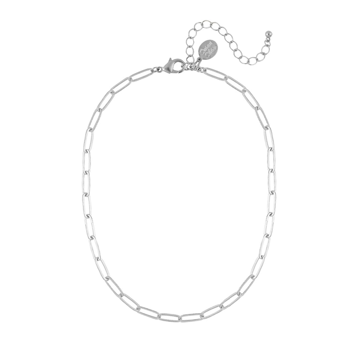Sabrina Silver Sterling Silver 3mm Paperclip Chain Bracelet for Women & Men  Nickel Free Italy 7 inch | Amazon.com