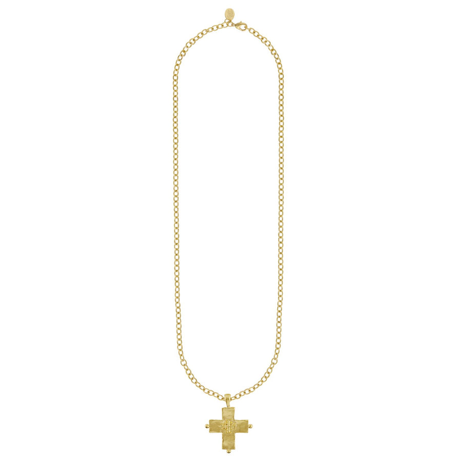 Long Jerusalem Cross Necklace