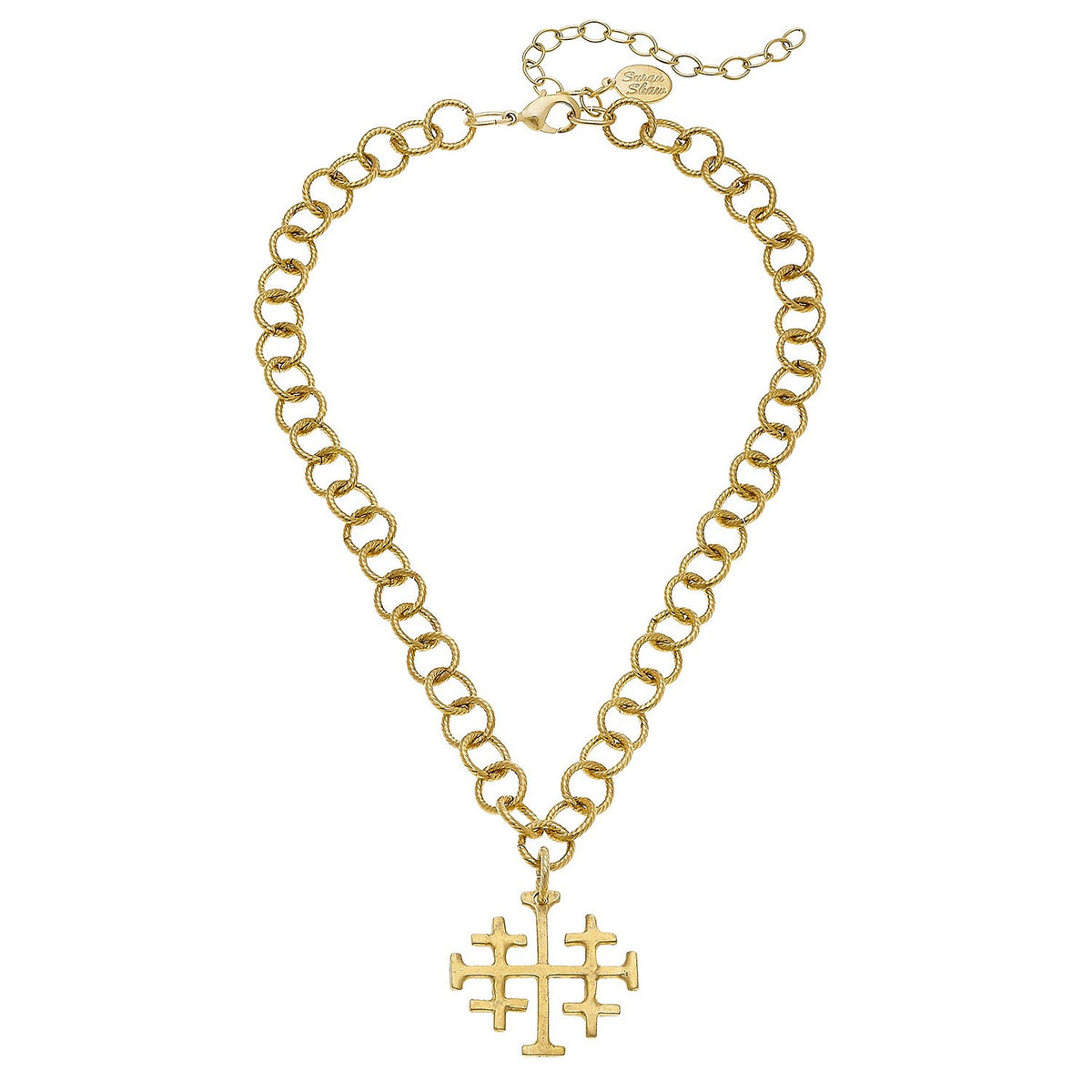 Susan Shaw Multi Cross Chain Necklace