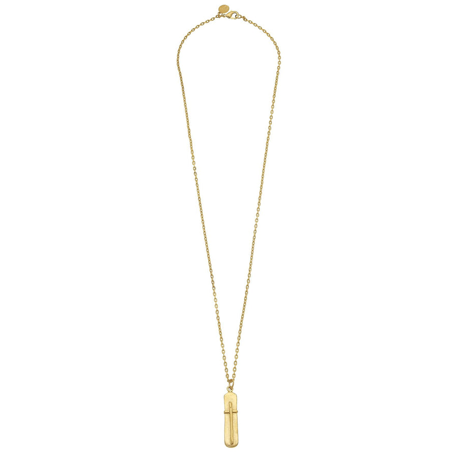 Bar Cross Necklace