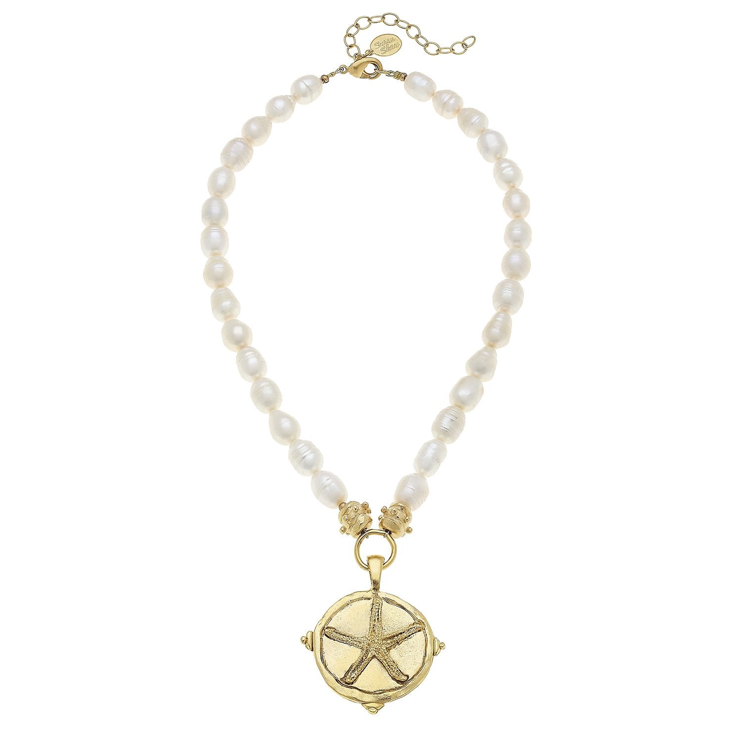 SUSAN SHAW LONG COIN PENDANT NECKLACE