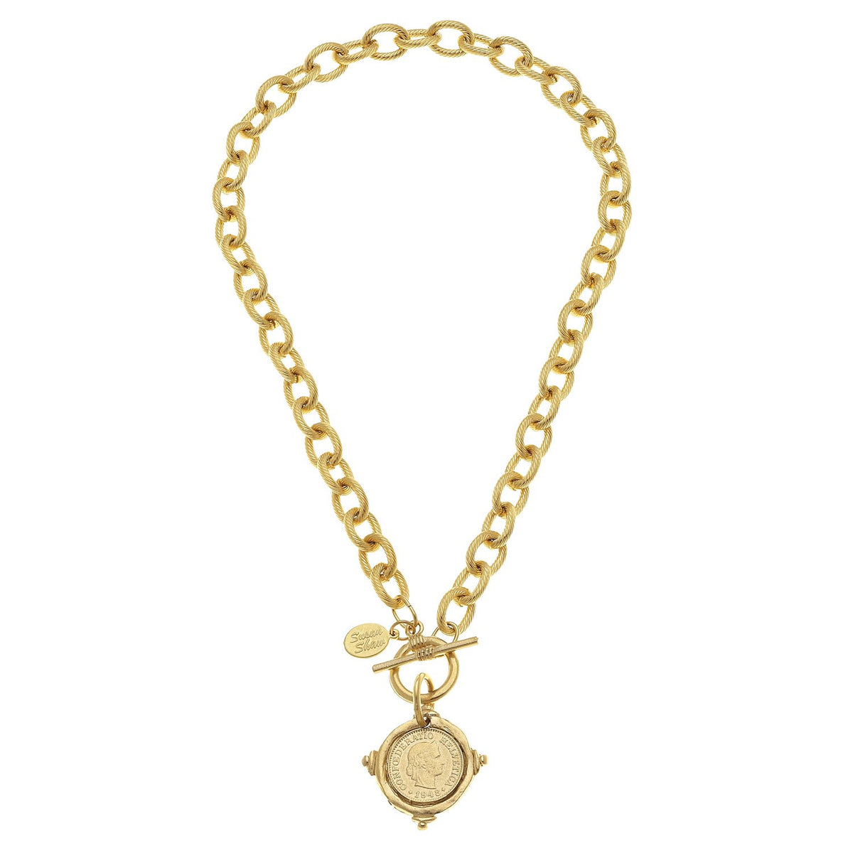Gold Toggle Necklace & Earring Set - Lovisa