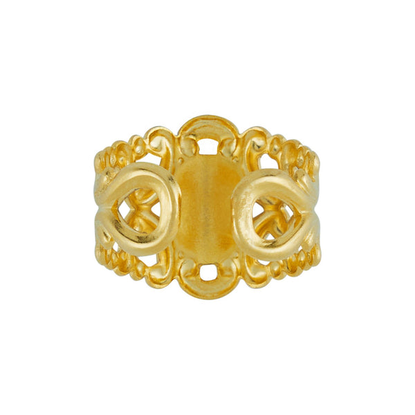 Scroll hot sale cross ring