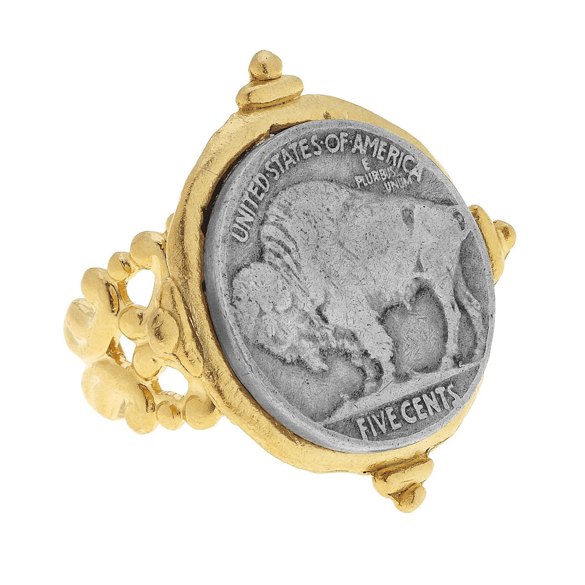 Buffalo nickel store rings