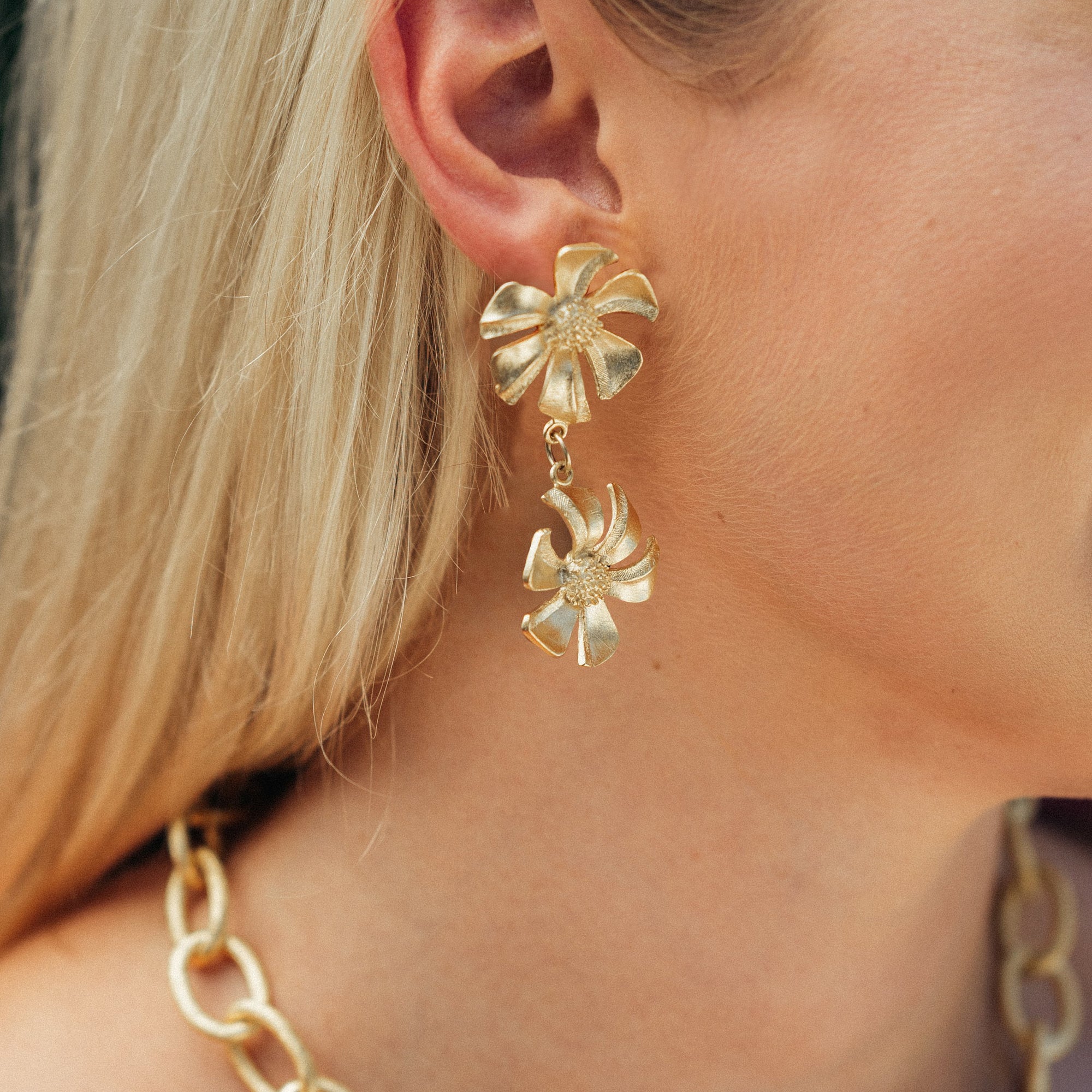 Tropical Flower Earrings