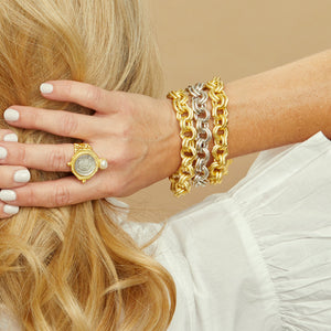 Dutch Coin and Pearl Ring