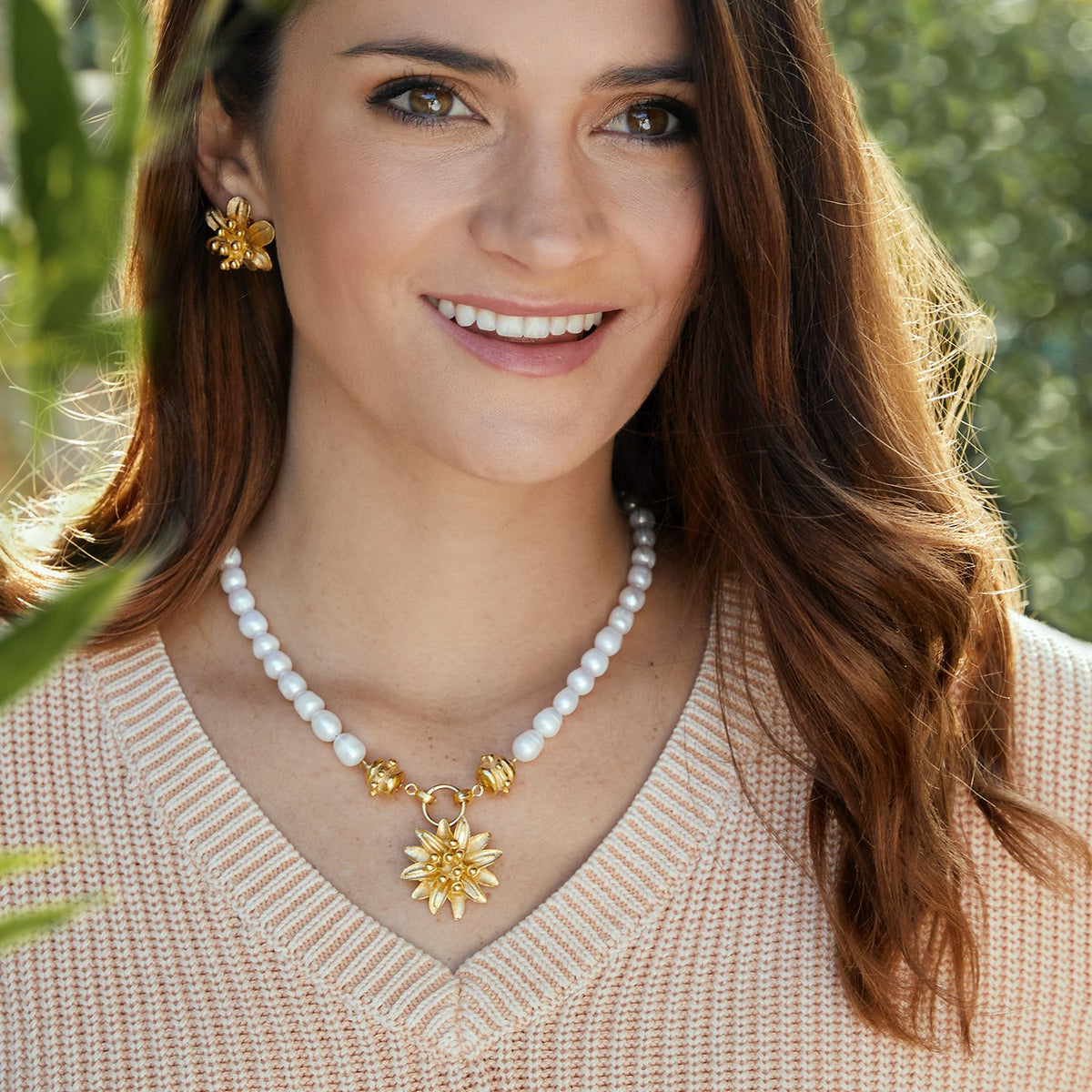 Water Lily Necklace – Zenalya Pearls